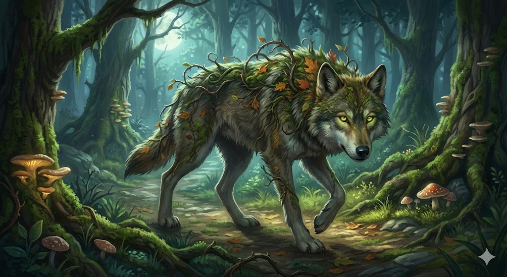 Bramble Wolf encounter art
